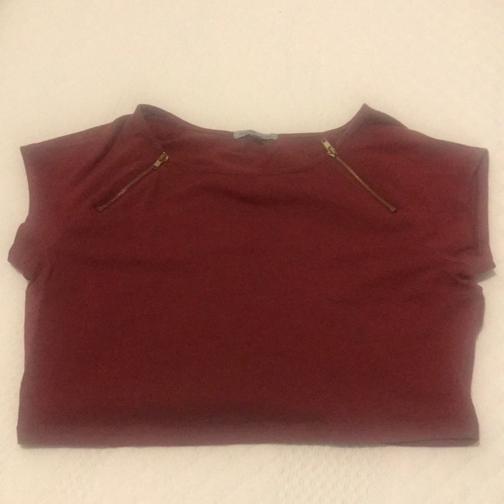 Auburn Red Crop Top